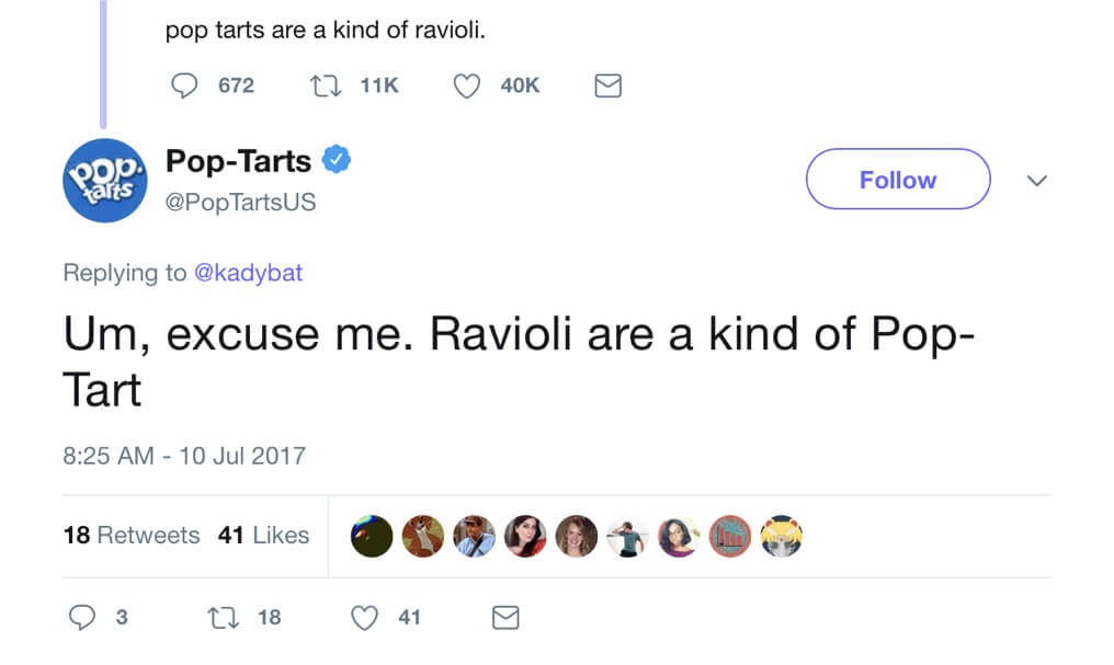 excuse me, ravioli are a kind of pop-tart