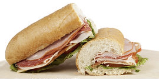 a sub-style sandwich