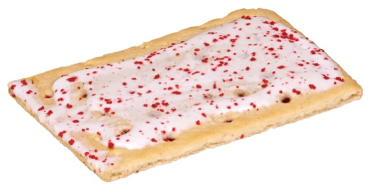 a frosted strawberry pop-tart
