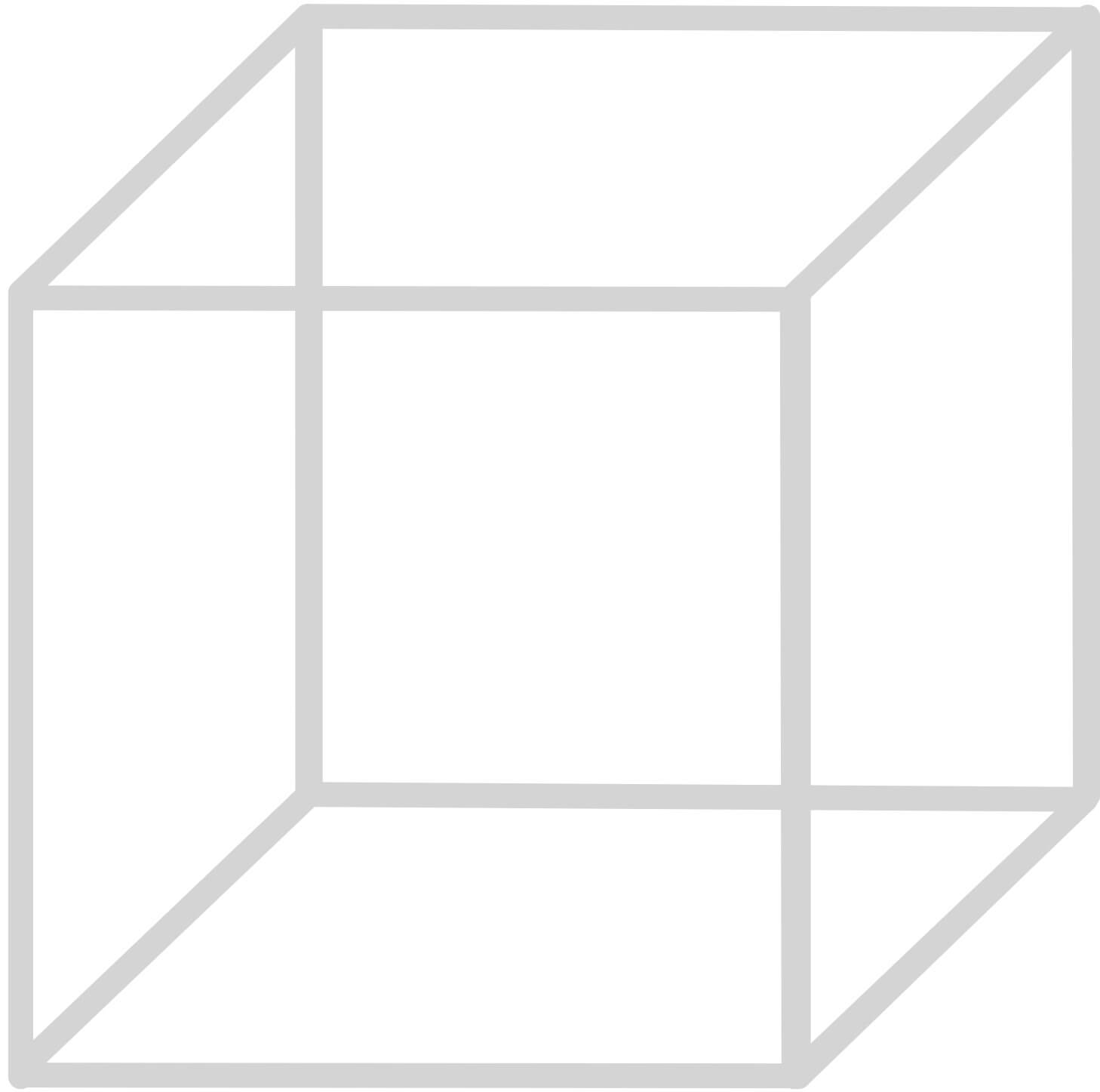 cube with all six sides empty